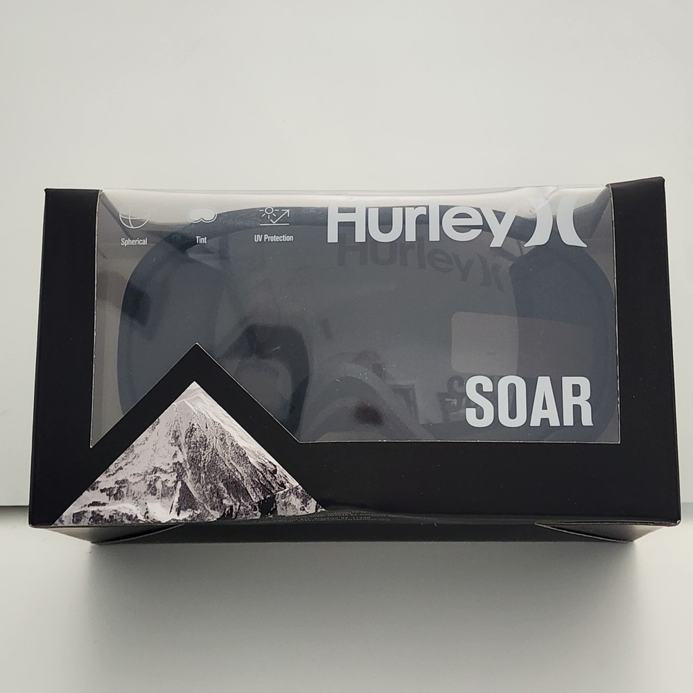 NEW in‎ box Hurley Soar snow ski snowboarding goggles light gray